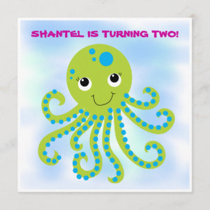 Octopus Gepersonaliseerd op zondag Kaart
