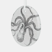  OCTOPUS GLASSAORNAMENT | KUSTSTOF GLAS ORNAMENT (Voorkant links)