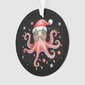 Octopus Glasses Santa Hat Christmas Light Ocean  (devant)