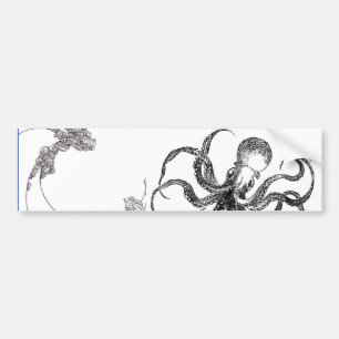 octopus golf bumpersticker