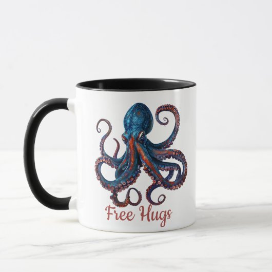 Octopus Gratis Knuffels Mok - Grappige Aangepaste (Links)