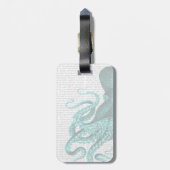 Octopus Green Half Bagagelabel (Achterkant verticaal)