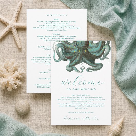 Octopus Green Programme de mariage et de bienvenue