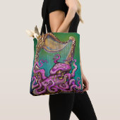 Octopus Harp Canvas tas (Dichtbij)