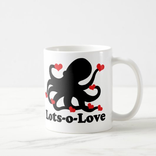 Octopus heeft veel liefde koffiemok (Rechts)
