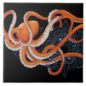 Octopus Henna Tegeltje (Voorkant)