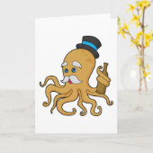 Octopus Herenhoed Kaart (Gele Bloem)