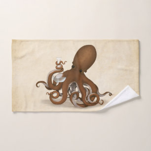 Octopus Holding glazen kolf Steampunk Bad Handdoek