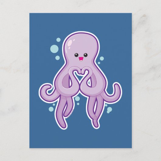 Octopus houdt van je briefkaart (Voorkant)