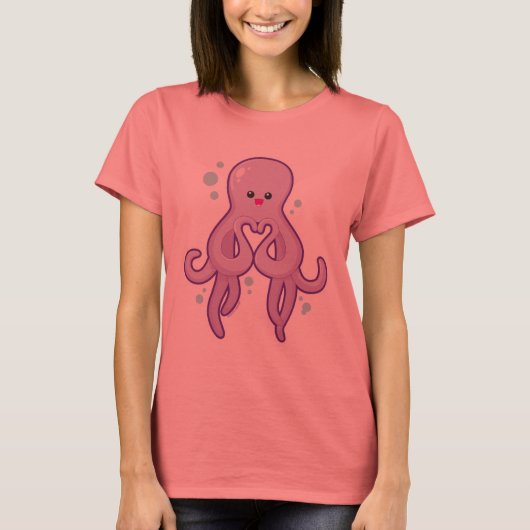 Octopus houdt van je t-shirt (Voorkant)