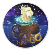 Octopus Huge en Caravella Keramische Knop (Voorkant)