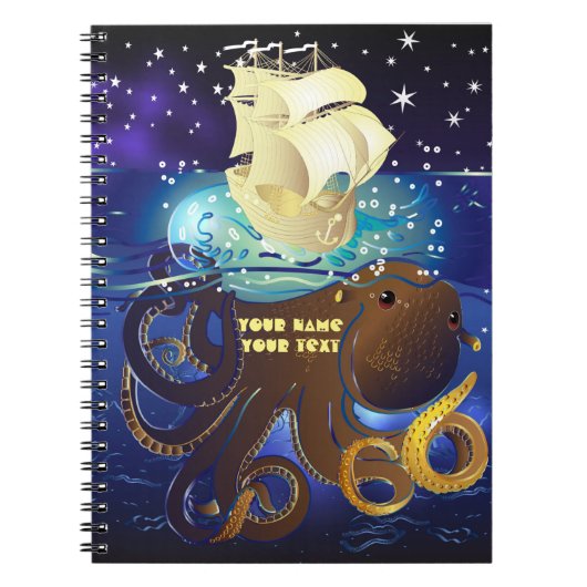 Octopus Huge en Caravella Notitieboek (Voorkant)