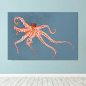 Octopus Hugs Canvas Afdruk (Insitu (Houten vloer))