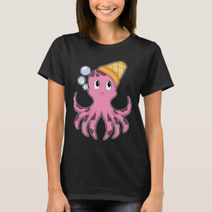 Octopus ijshoorntje t-shirt