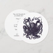  Octopus Illustratie Kaart (Voorkant / Achterkant)