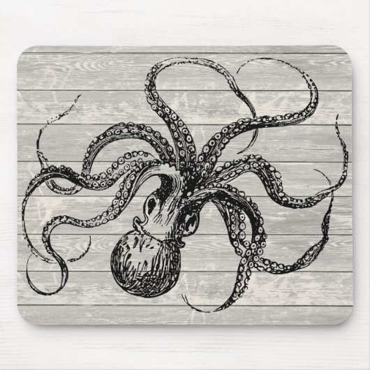  Octopus Illustratie Muismat (Voorkant)