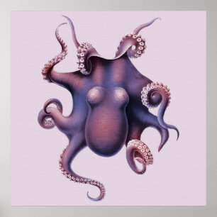 Octopus Illustratie Poster