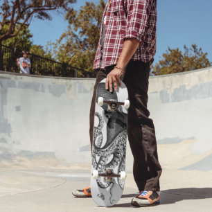 Octopus Illustration Skateboard