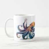 Octopus Imprimer Café Mug (Gauche)