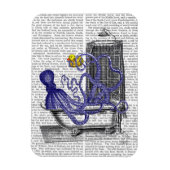 Octopus in Bath 2 Magneet (Verticaal)