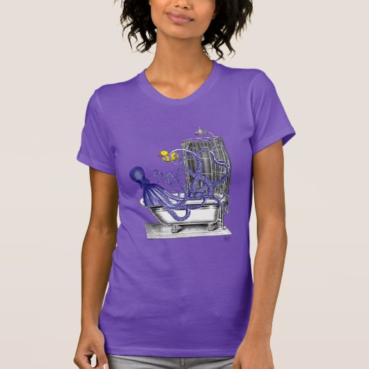 Octopus in Bath 2 T-shirt (Voorkant)