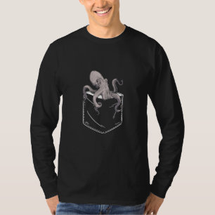 Octopus In De Borstzak Octopus Zak Pijlinktvis T-shirt