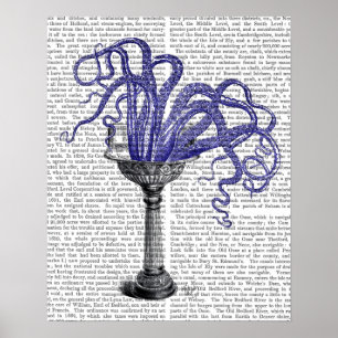 Octopus in de gootsteen poster