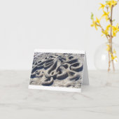 Octopus in de zand kaart (Gele Bloem)