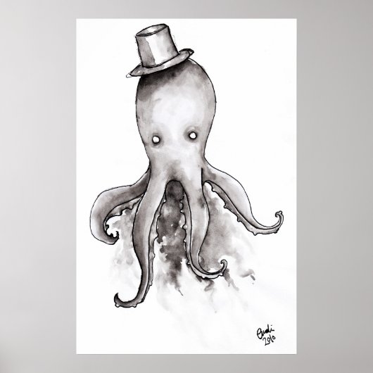 Octopus in een Pet Poster (Voorkant)