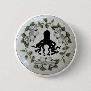 Octopus in een Teacup Pin Badge Button