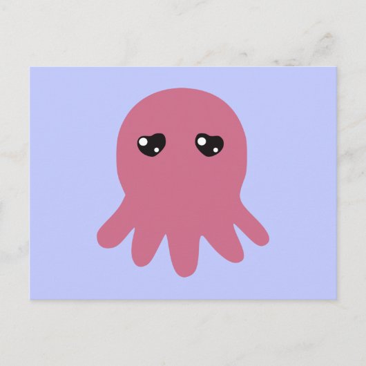 Octopus in Liefde Briefkaart (Voorkant)