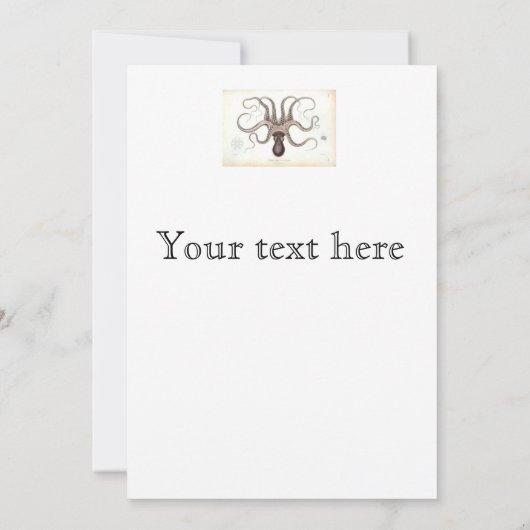 Octopus Invite Kaart (Achterkant)