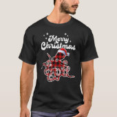 Octopus kerstbufferstaart t-shirt (Voorkant)