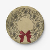  Octopus kerstpapier Bord (Voorkant)