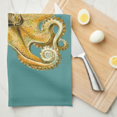 octopus keukenhanddoek (Quarter Fold)