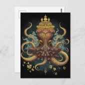 Octopus King Briefkaart (Voorkant / Achterkant)