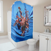 Octopus Klib Douchegordijn (In situ)