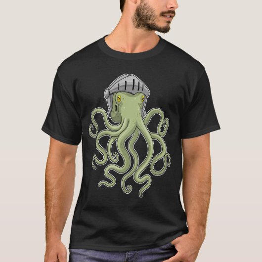 Octopus Knight Helmet T-shirt (Voorkant)