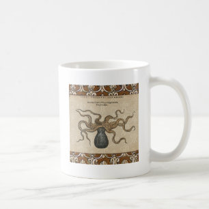 Octopus Kraken Antiek Kust Mariene Wilde Dieren Koffiemok