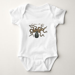 Octopus Kraken Antiek Kust Mariene Wilde Dieren Romper