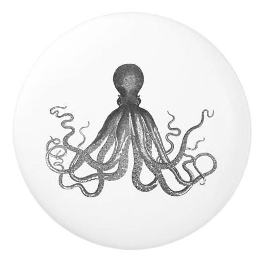 octopus | Kraken | Cthulhu Keramische Knop (Voorkant)