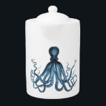 Octopus kraken nautique plage de mer<br><div class="desc">Un motif bleu marine moderne. Une gamme de design moderne pour décorer votre maison, votre crèche ou votre bureau. Un élégant chef-d'oeuvre pour un chalet côtier ou une chambre sur le thème de la plage. Idéal pour vous-même ou comme cadeau ! Trendy, glamour, audacieux. Voir mon magasin pour plus d'articles...</div>