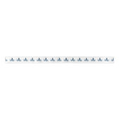 Octopus kraken nautische kustoceaanblauw lint (Voorkant)