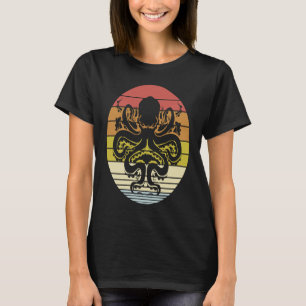Octopus Kraken Ocean Cephalopod Zee Retro T-shirt