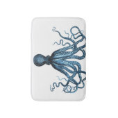 Octopus kustoceaan strand blauwe witbadmatten badmat (Voorkant Verticaal)