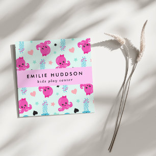 Octopus, Kwallen, Speelcentrum, Activiteitencentru Vierkante Visitekaartje