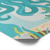 Octopus kweekkamer print kinderkamer poster (Hoek)