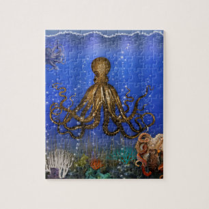 Octopus' Lair - kleurrijk Legpuzzel