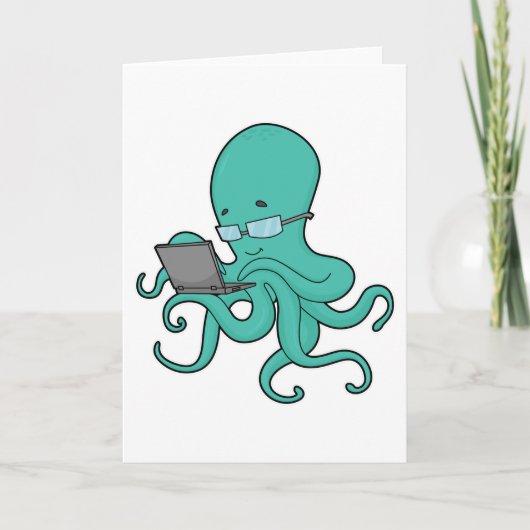 Octopus Laptop Kaart (Voorkant)