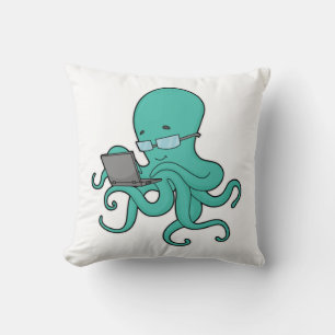 Octopus laptop kussen